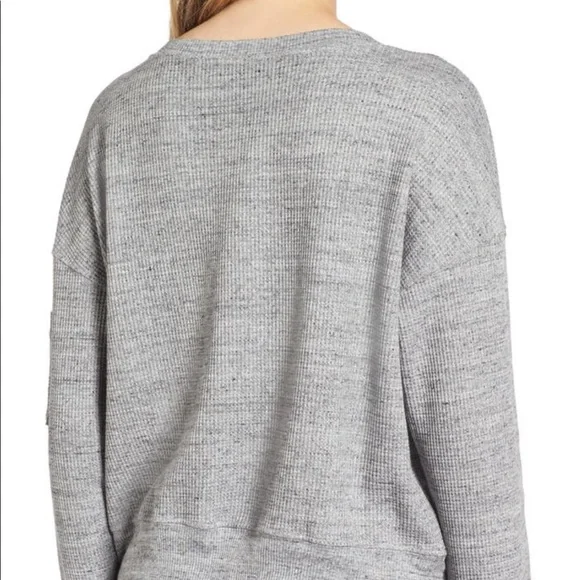 Splendid Waffle Thermal Pullover XS - Picture 4 of 7